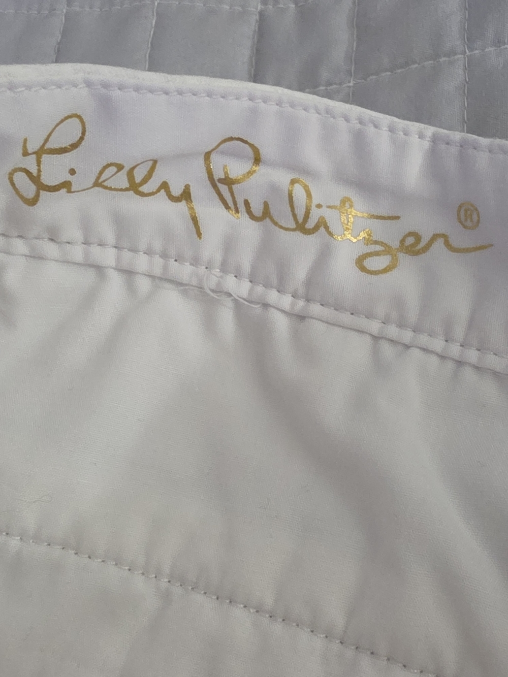 Lilly Pulitzer The Buttercup Scalloped Shorts White Textured Cotton Womens 14 - Picture 7 of 9